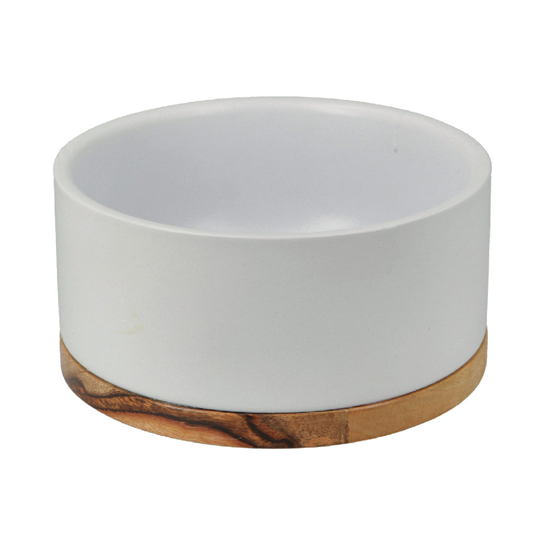 Comedero Recto con Base de Madera