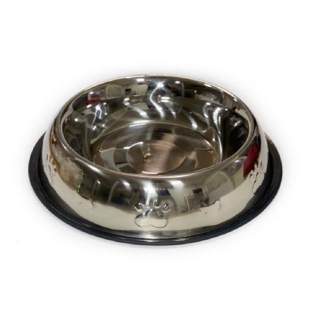 Comedero Acero Inoxidable Antideslizante con Relieve