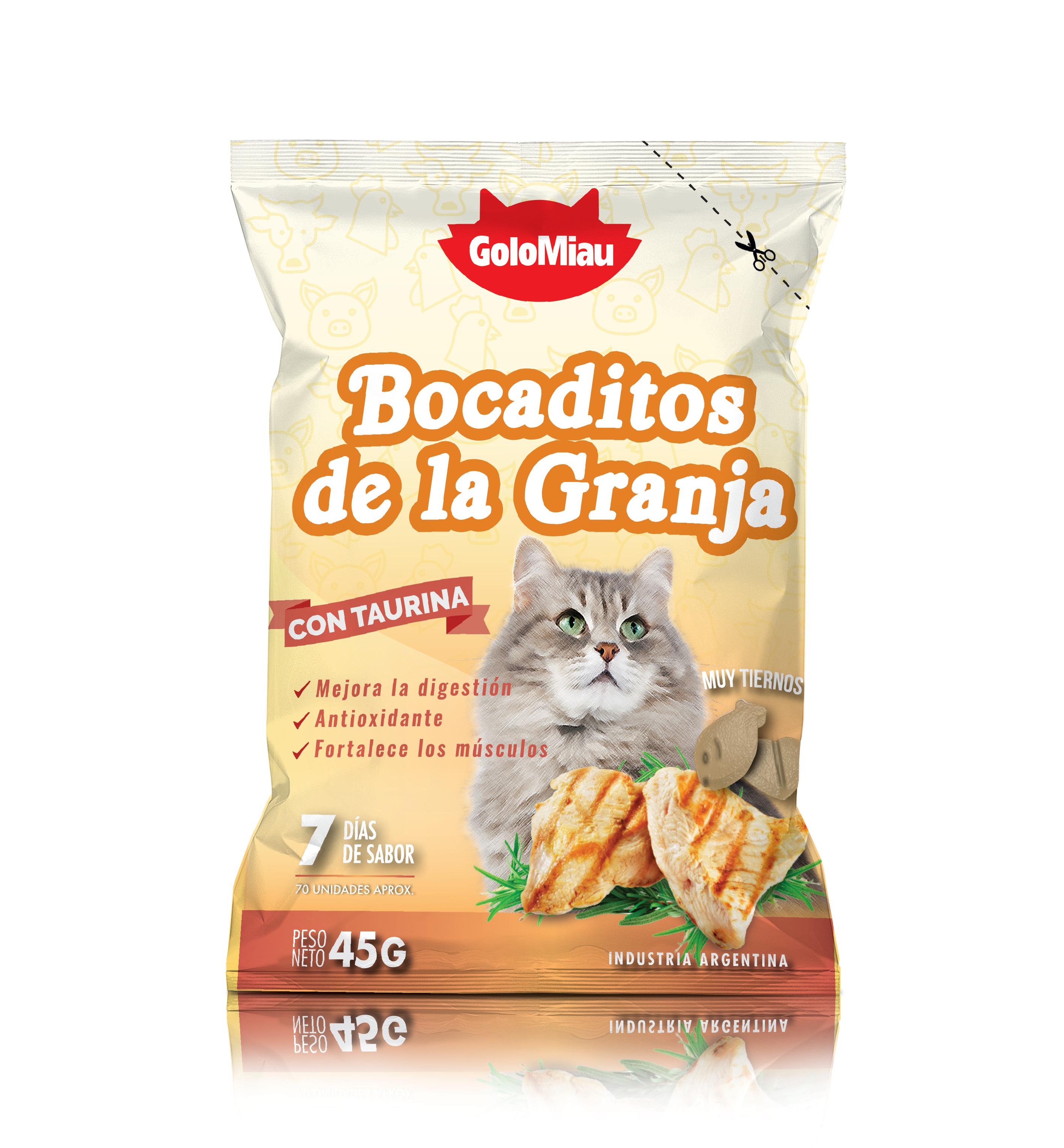 Bocaditos de la Granja Golomiau Gatos