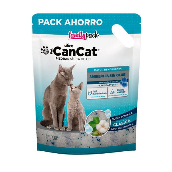 Piedras Sanitarias Gato CanCat Silica Gel Family Pack Clasica