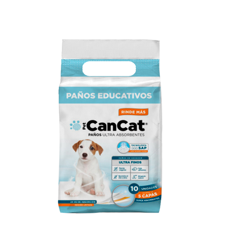 Paños Educativos CanCat Boy x 10 unidades