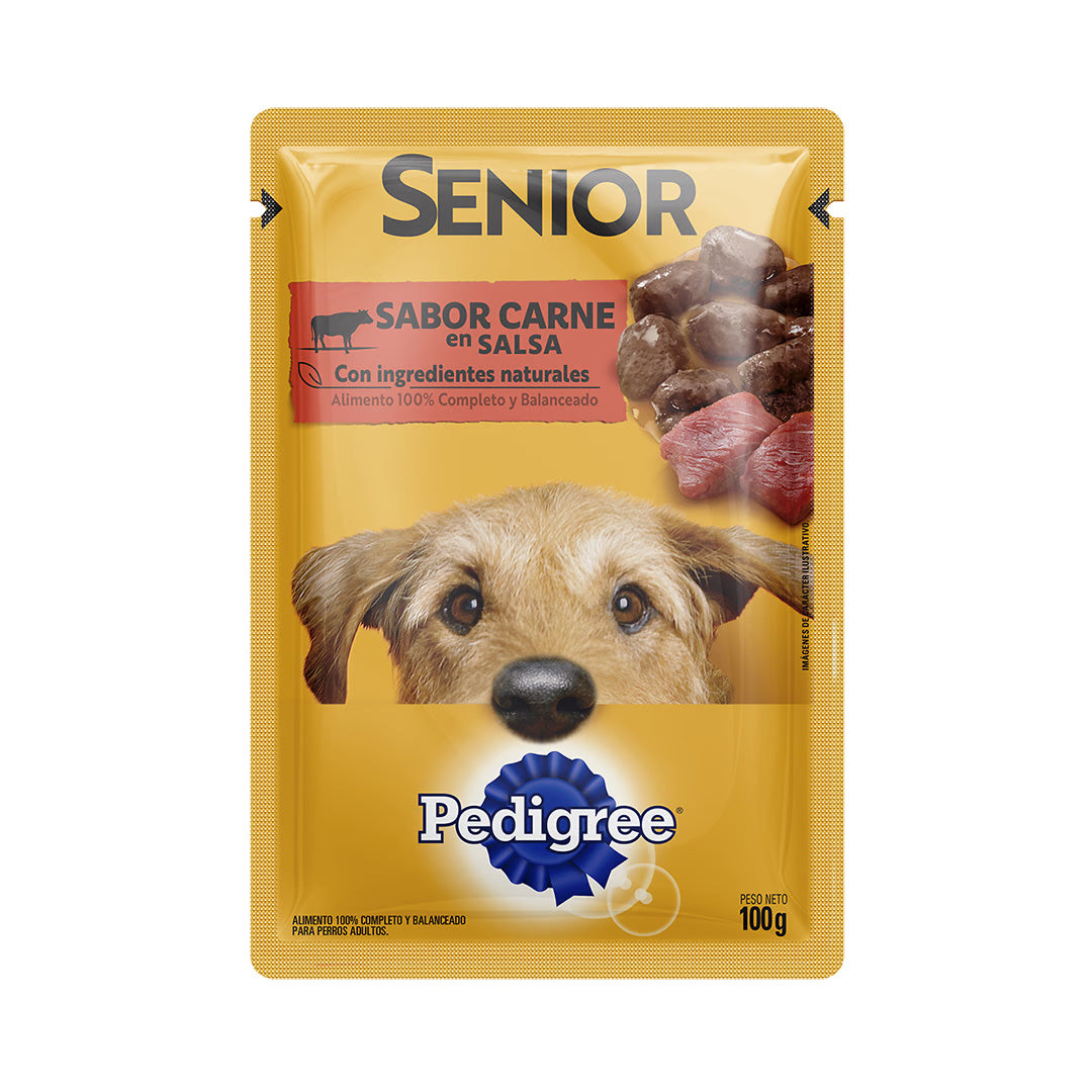 Pouch Pedigree Perro Adulto Senior Carne