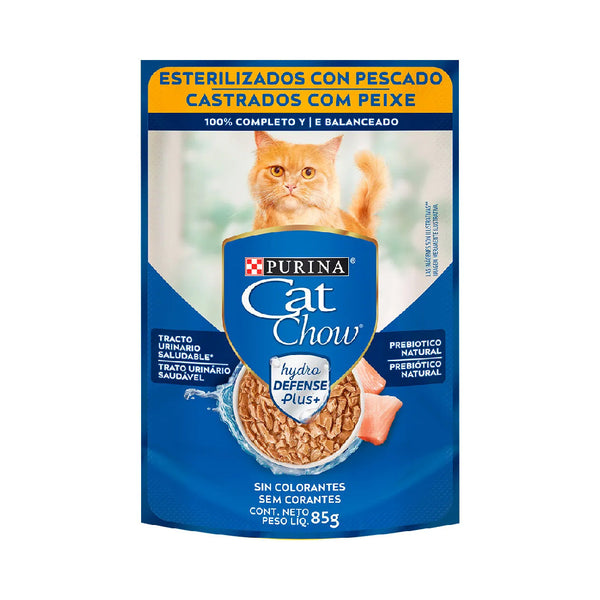Pouch Cat Chow Gato Castrado Pescado