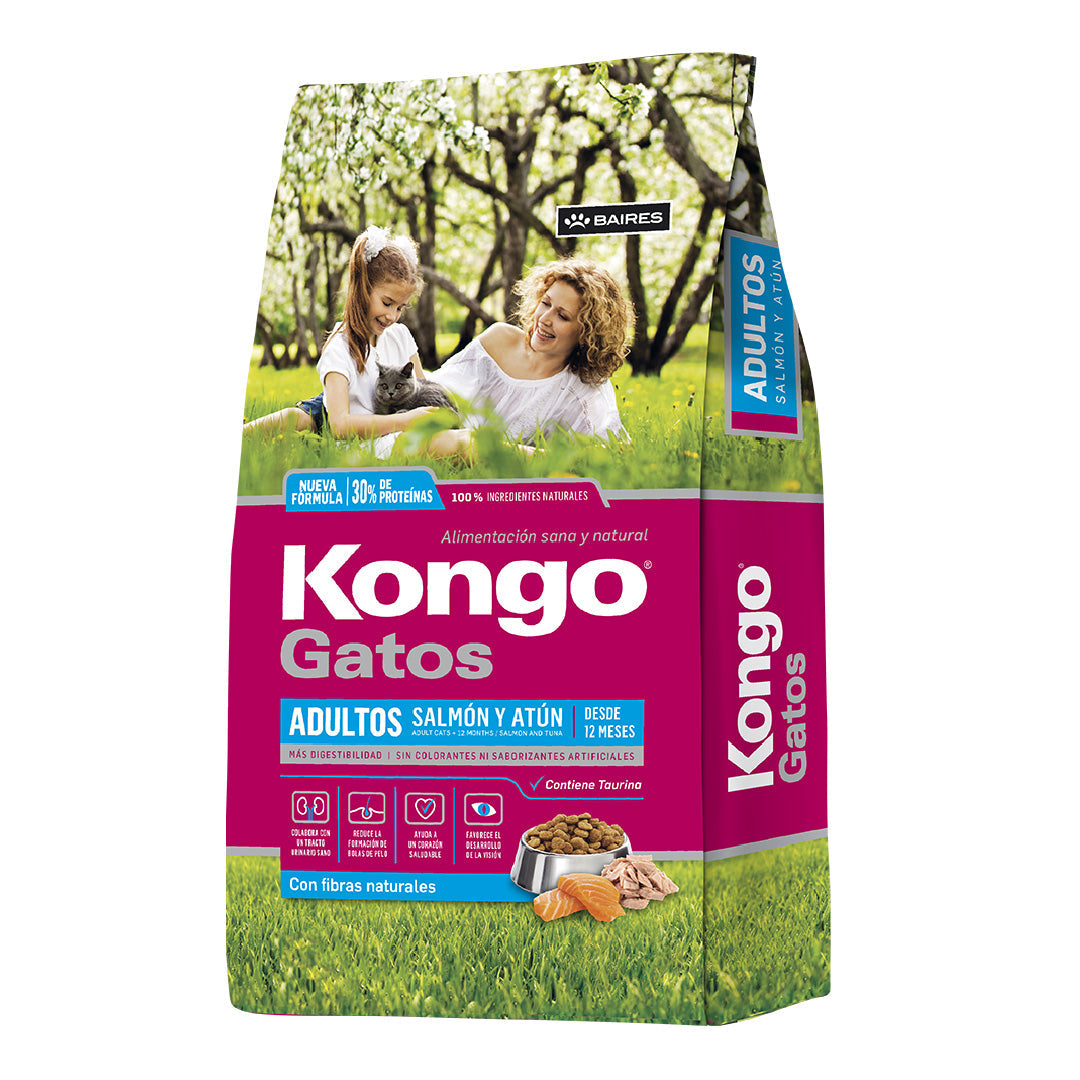 Alimento Kongo Gato Adulto Salmón y Atún