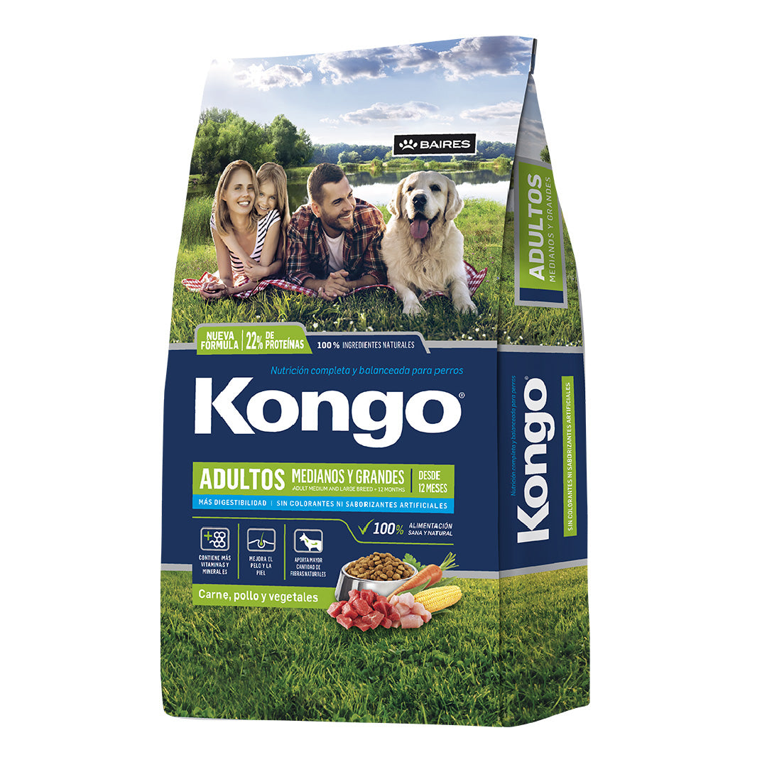 Alimento Kongo Perro Adulto Mediano y Grande