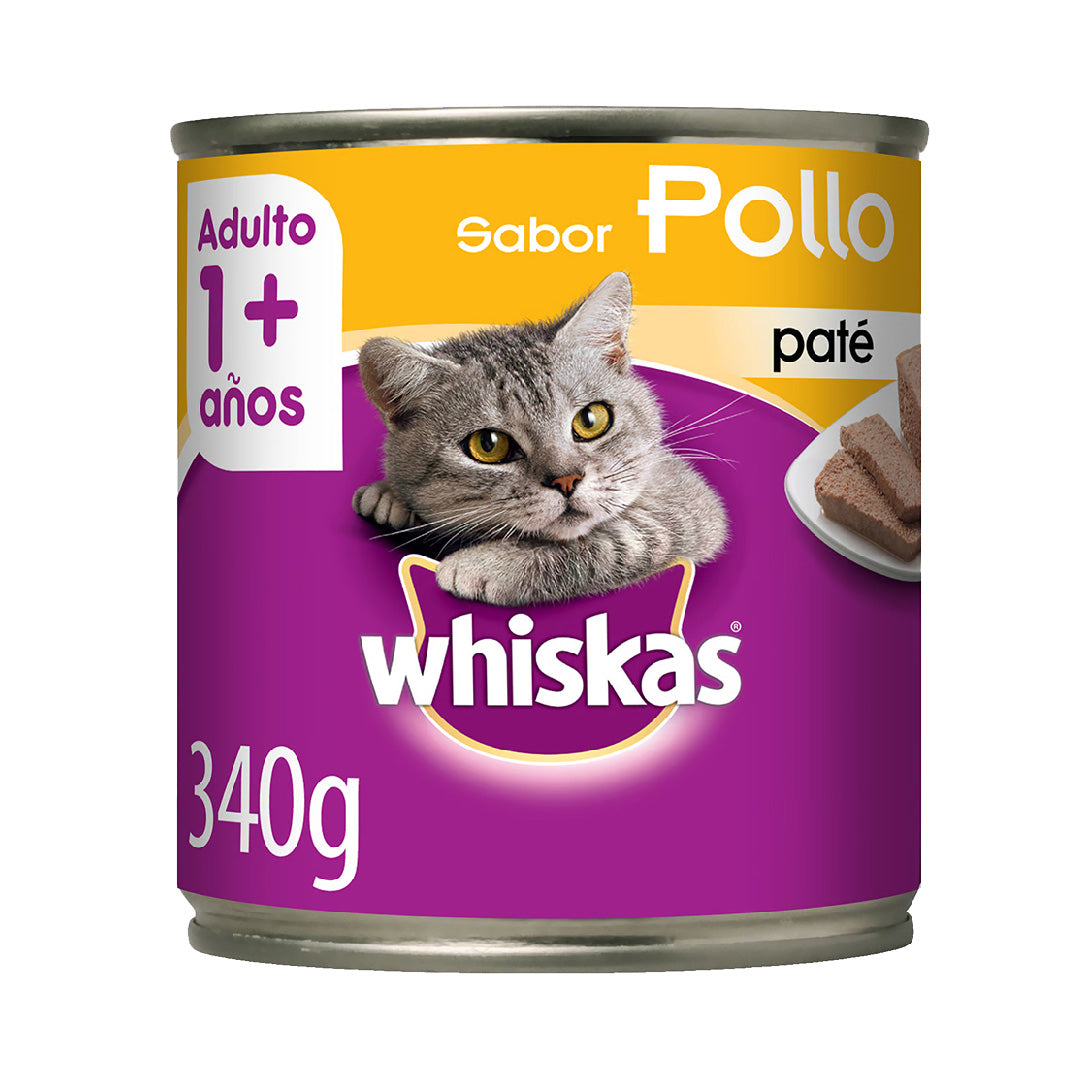 Lata Whiskas Gato Adulto Pollo