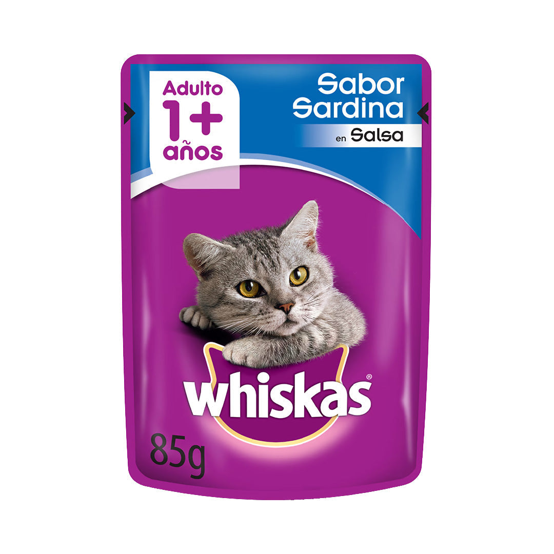 Pouch Whiskas Gato Adulto Sardina