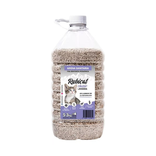 Bidón Piedras Arena Sanitaria Aglutinante Rubicat Lavanda
