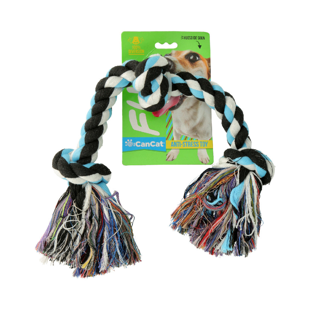 Hueso de Soga Fun 43cm con 3 nudos