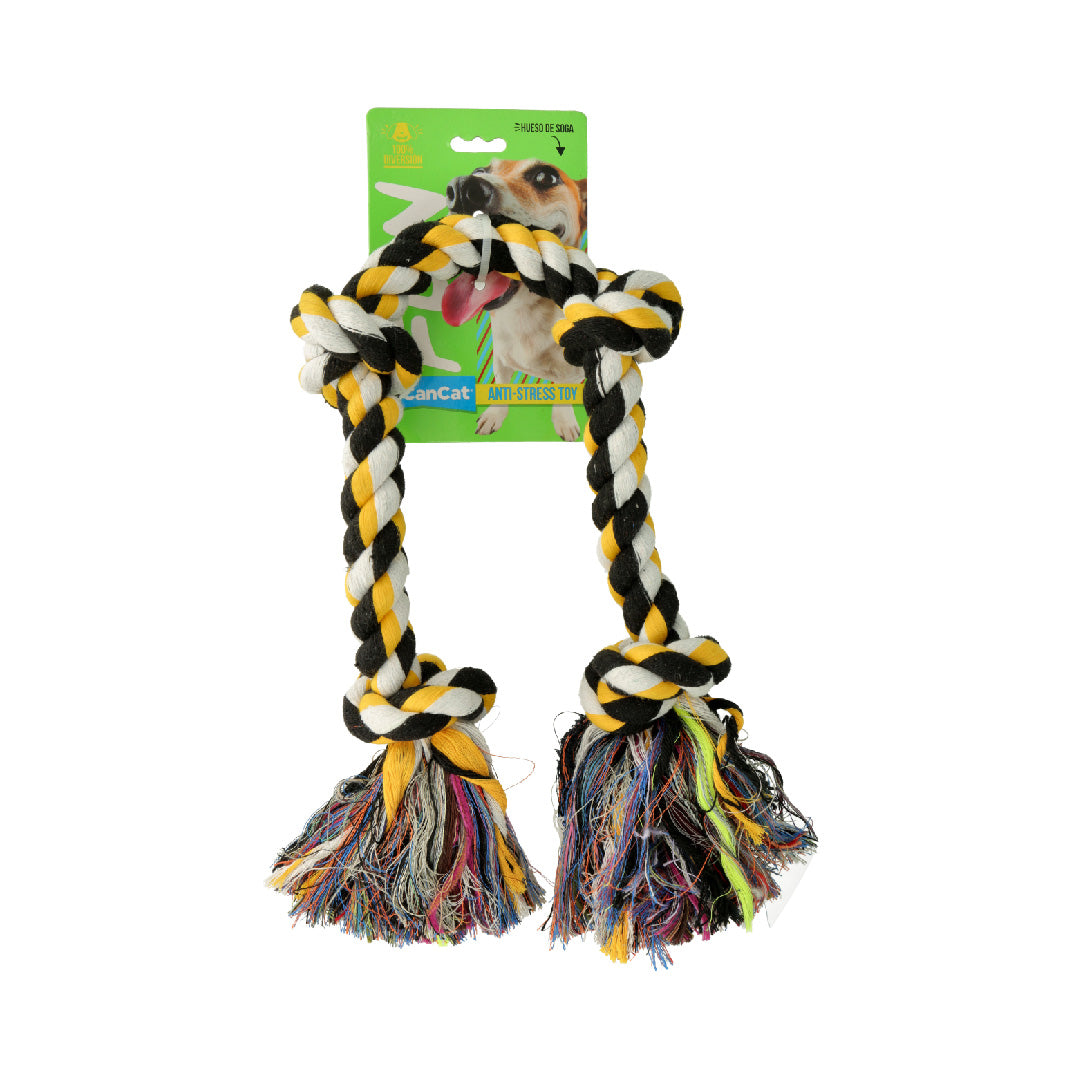 Hueso de Soga Fun 55cm con 4 nudos