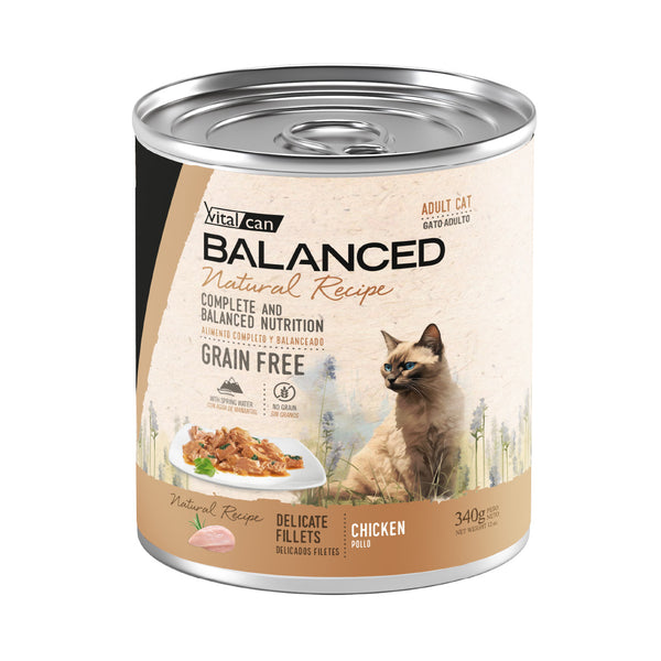 Lata Balanced Gato Adulto Filetes Pollo