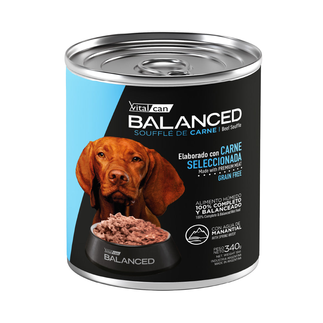 Lata Balanced Perro Adulto Souffle Carne