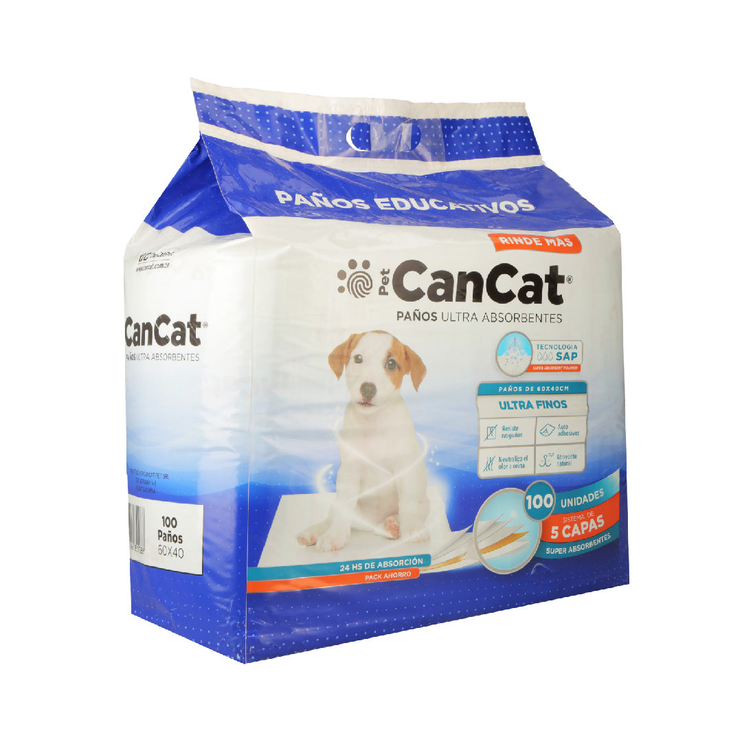 Paños Educativos CanCat Pack Ahorro x 100 unidades
