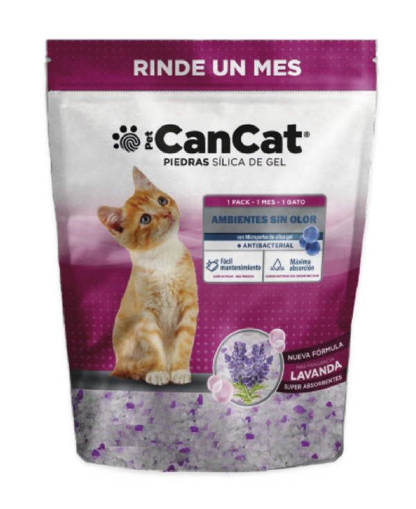 Piedras Sanitarias Gato CanCat Silica Gel Lavanda