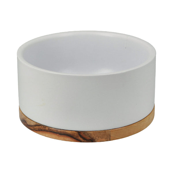 Comedero Recto con Base de Madera