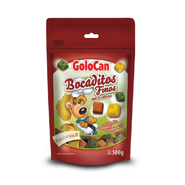 Bocaditos Perro Golocan Jamón Queso Espinaca