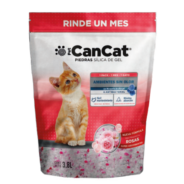 Piedras Sanitarias Gato CanCat Silica Gel Rosas
