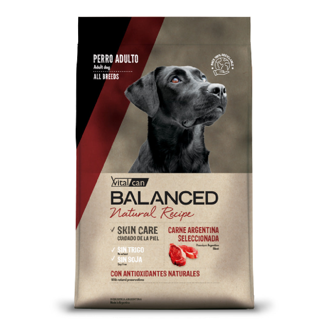 Alimento Balanced Perro Adulto Piel Sensible Carne Argentina