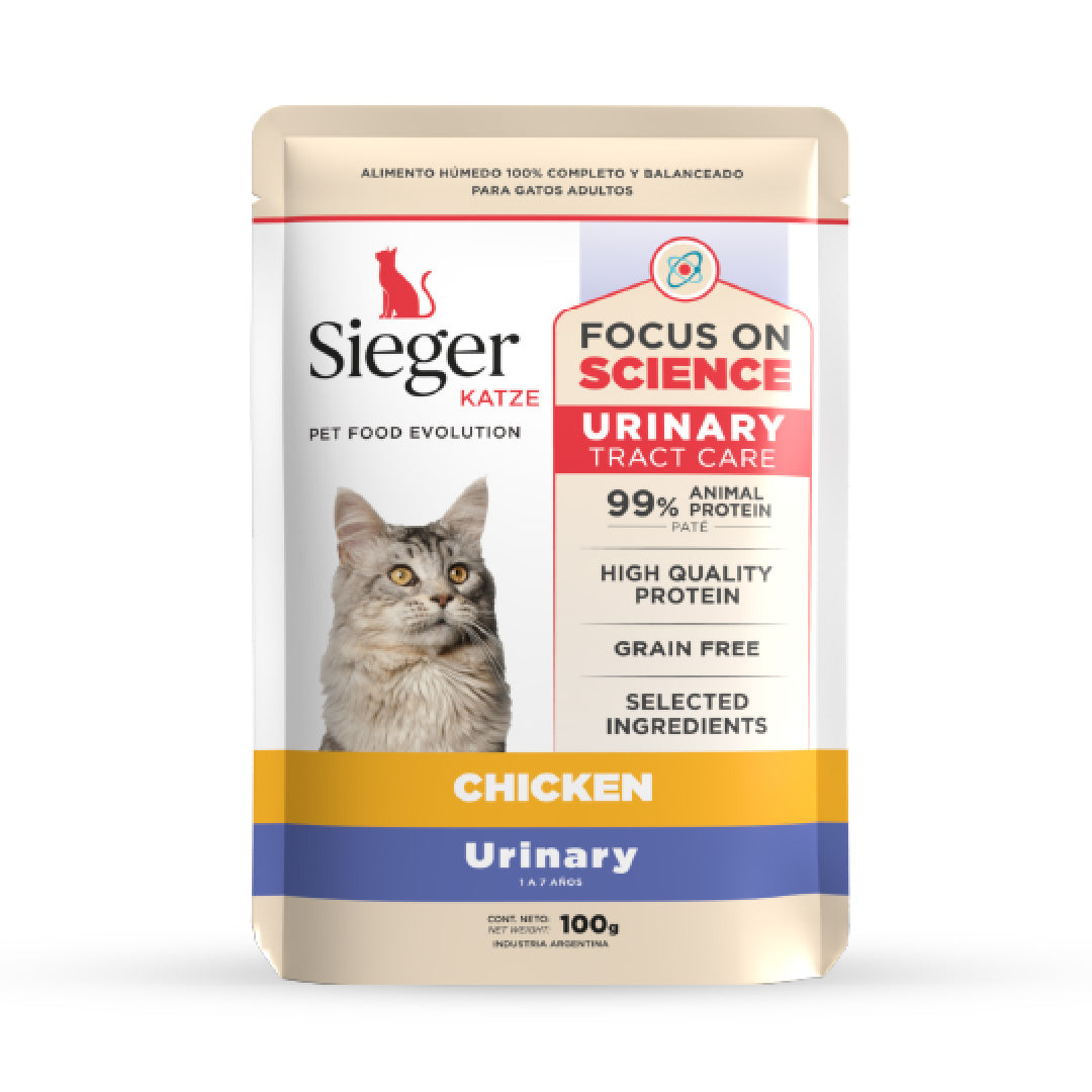 Pouch Sieger Katze Gato Adulto Urinary sabor Pollo