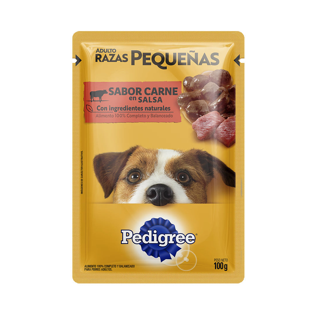 Pouch Pedigree Perro Adulto Pequeño Carne