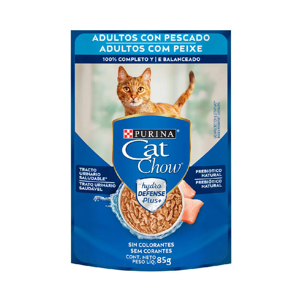 Pouch Cat Chow Gato Adulto Pescado