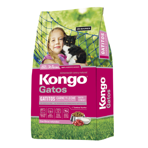 Alimento Kongo Gato Cachorro Carne y Leche