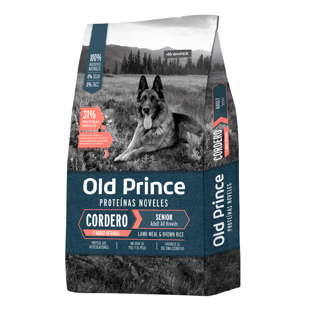 Alimento Old Prince Perro Senior Cordero y Arroz 15+2kg