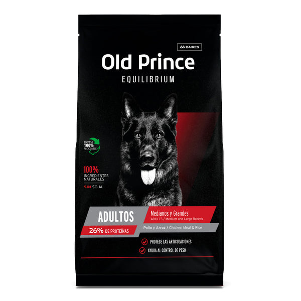Alimento Old Prince Equilibrium Perro Adulto Mediano y Grande
