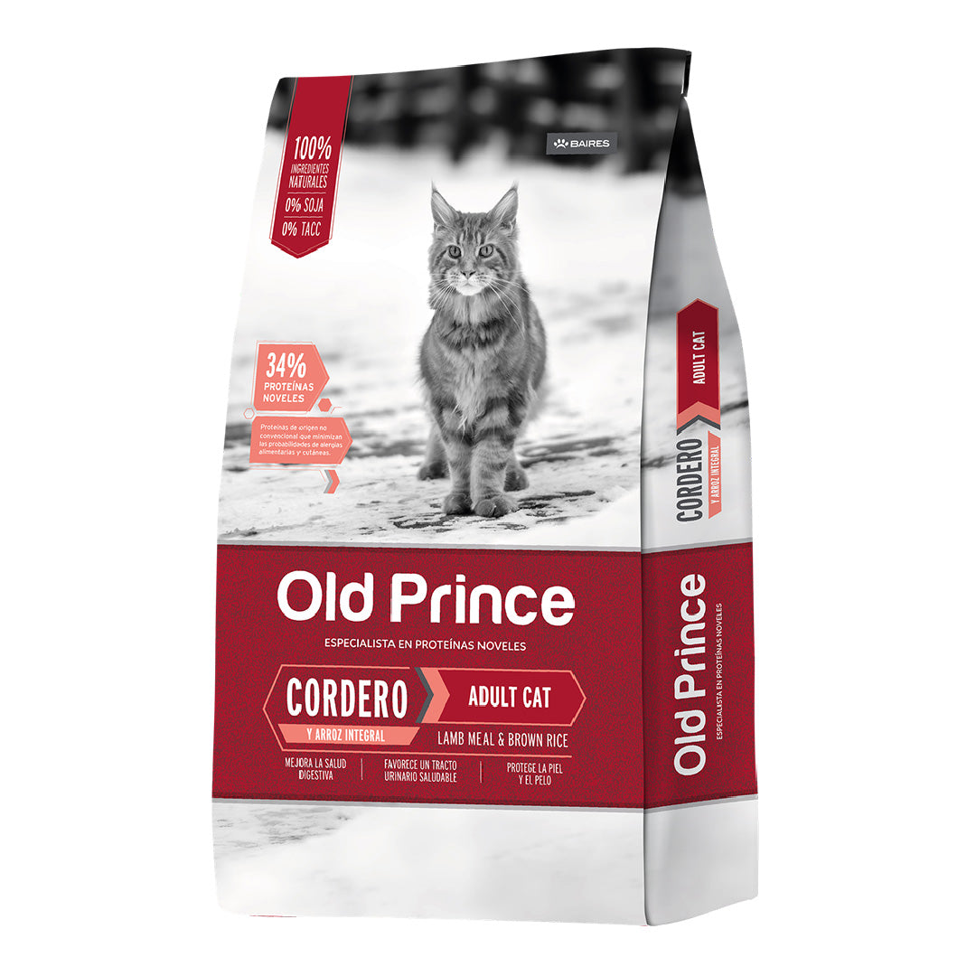 Alimento Old Prince Gato Adulto Cordero y Arroz