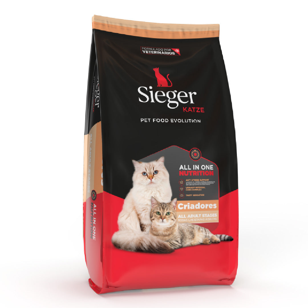 Alimento Sieger Katze Gato Adulto Criadores