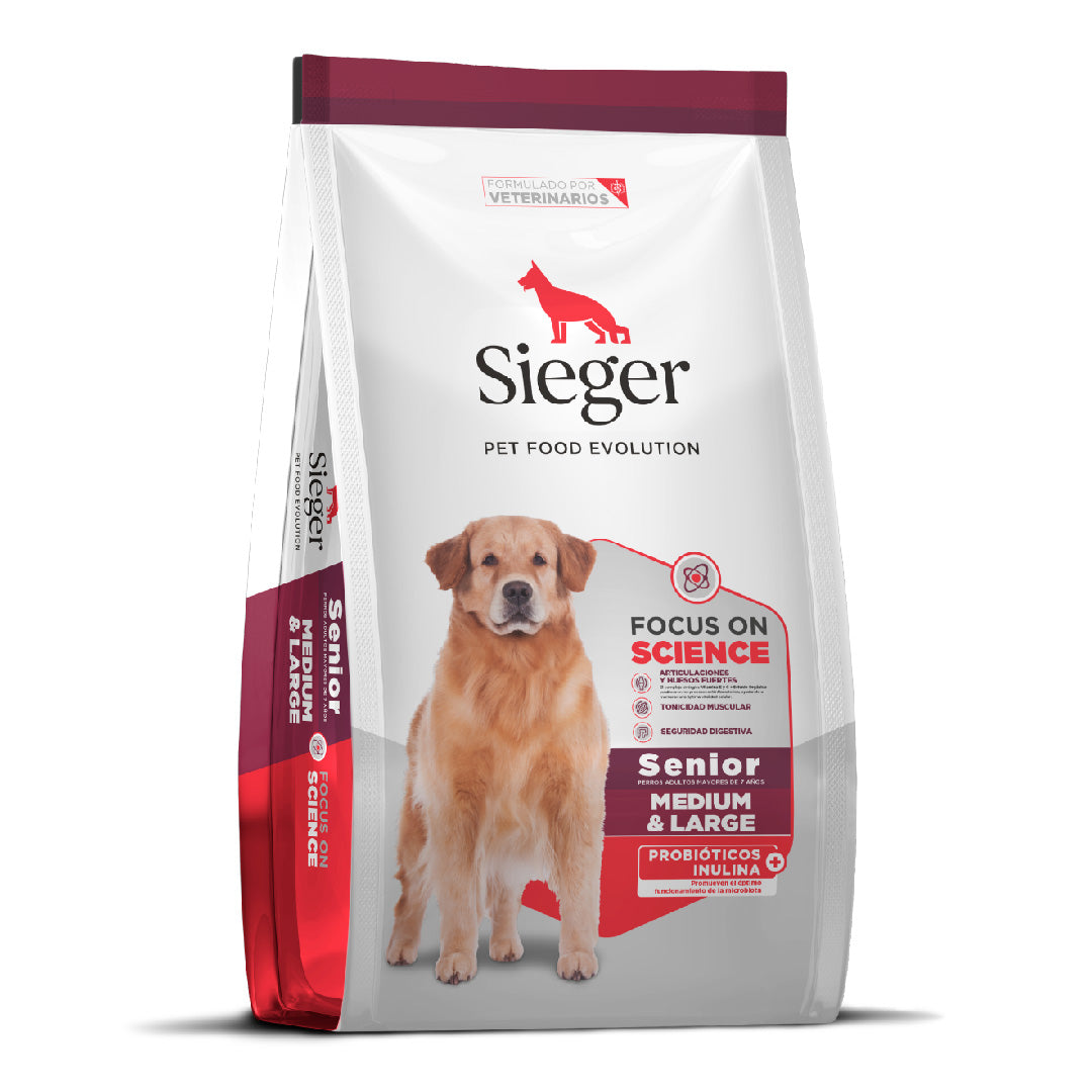 Alimento Sieger Perro Adulto Senior Mediano y Grande