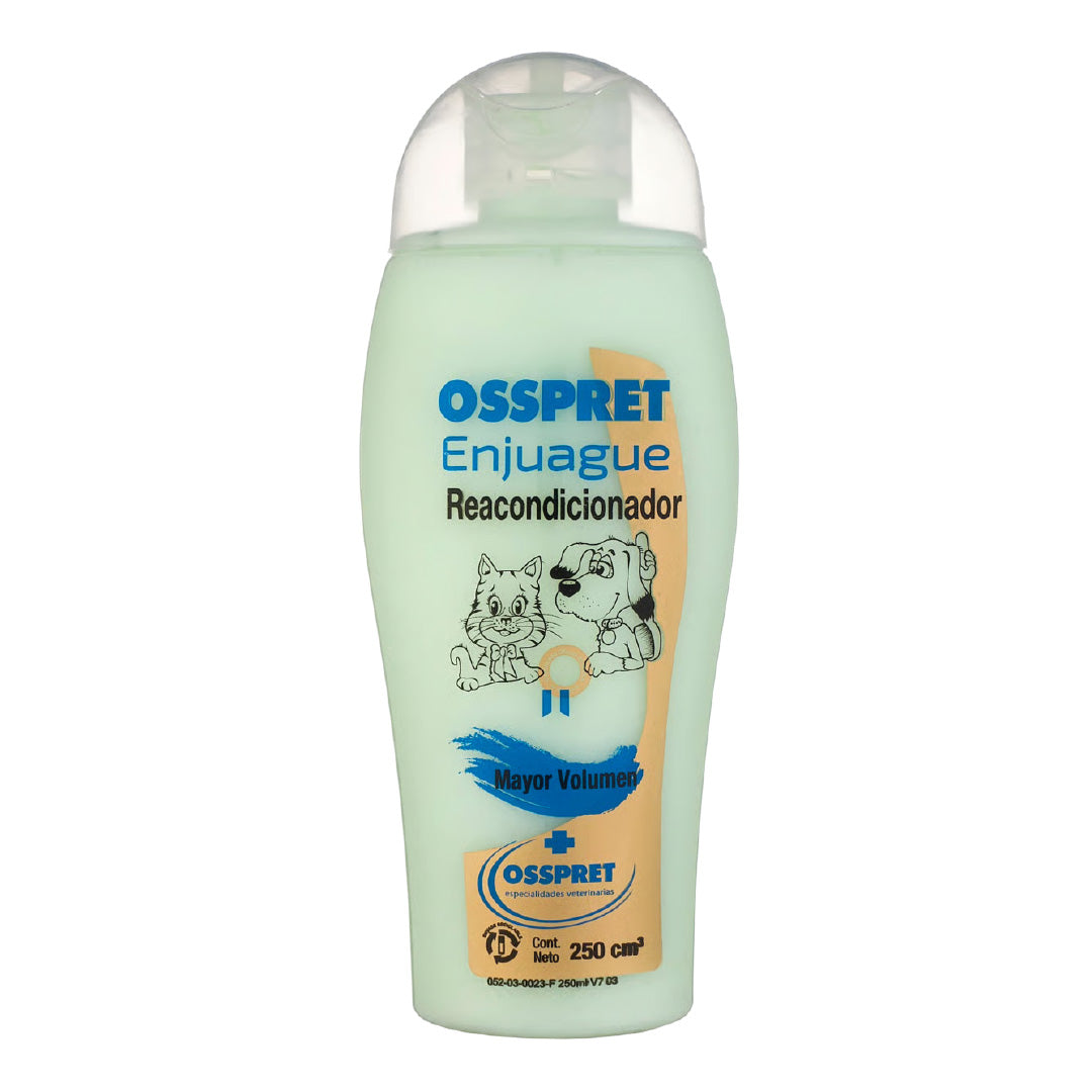 Crema de Enjuague Verde Perro Osspret Reacondicionador Mayor Volumen