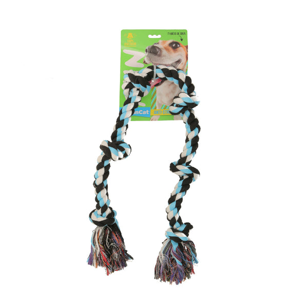 Hueso de Soga Fun 100cm con 6 nudos