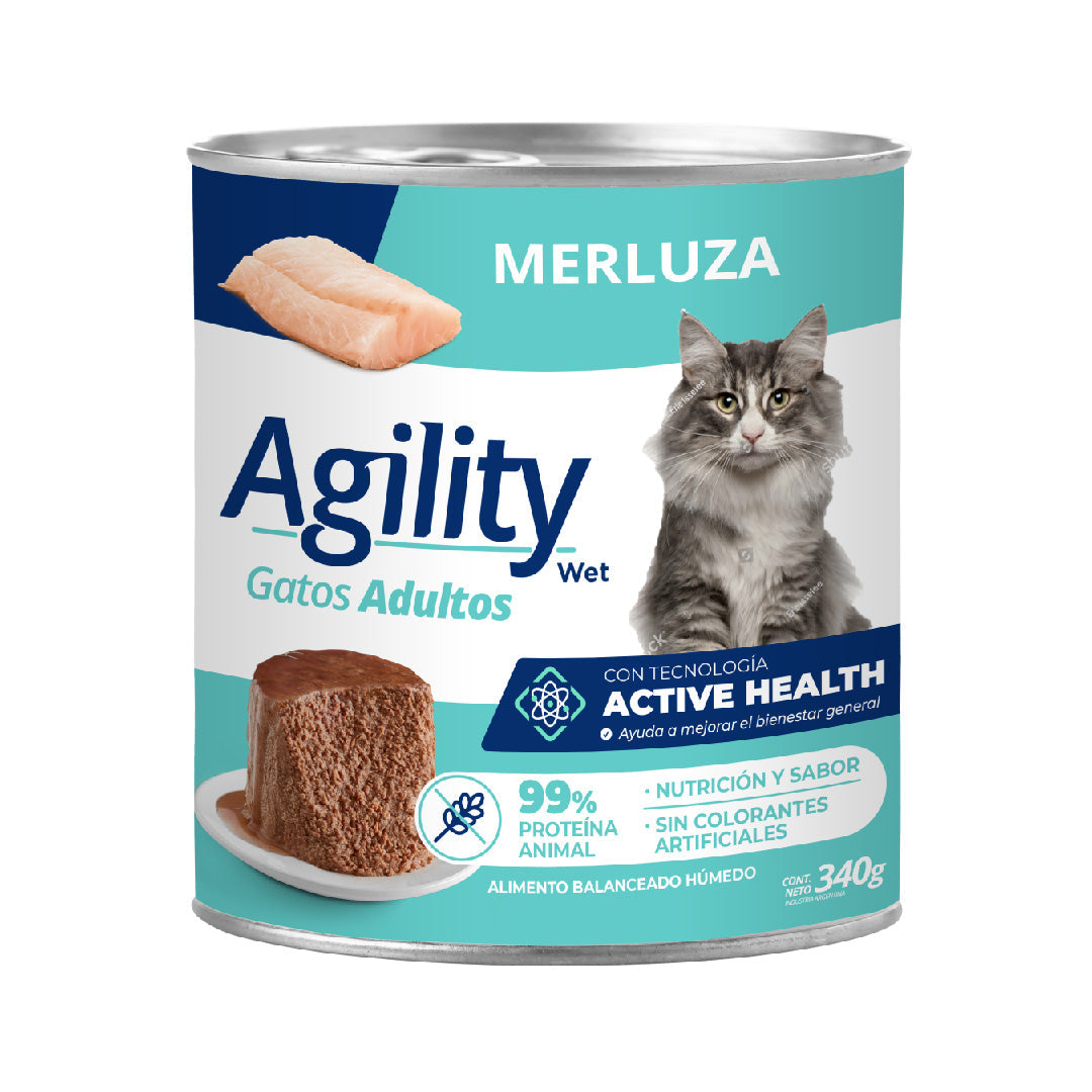 Lata Agility Gato Adulto sabor Merluza